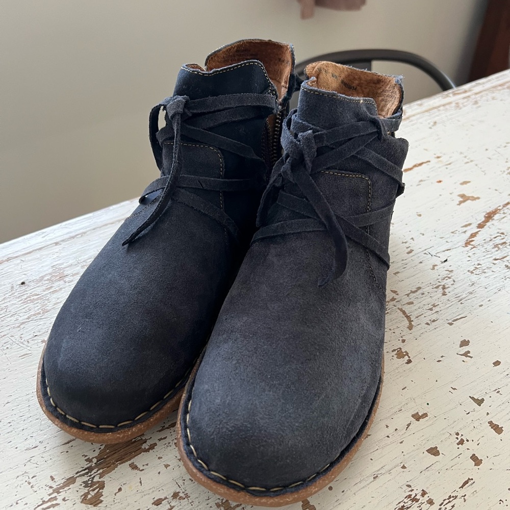 Born Dark Blue Ankle Boots - Picture 2 of 5